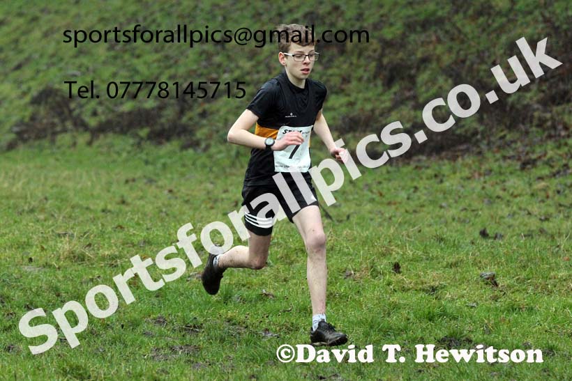 Boys under-13s, NECAA Junior Cross Country Relays, Thornley Farm, Peterlee, Saturday, December 12th. Photo: David T. Hewitson/Sports for All Pics